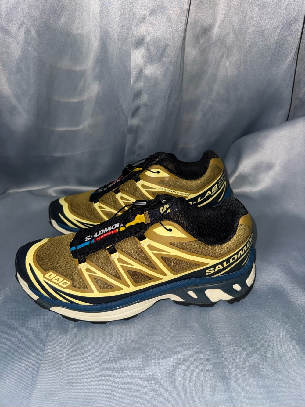 Salomon Men's Trail Shoes in Yellow and Blue